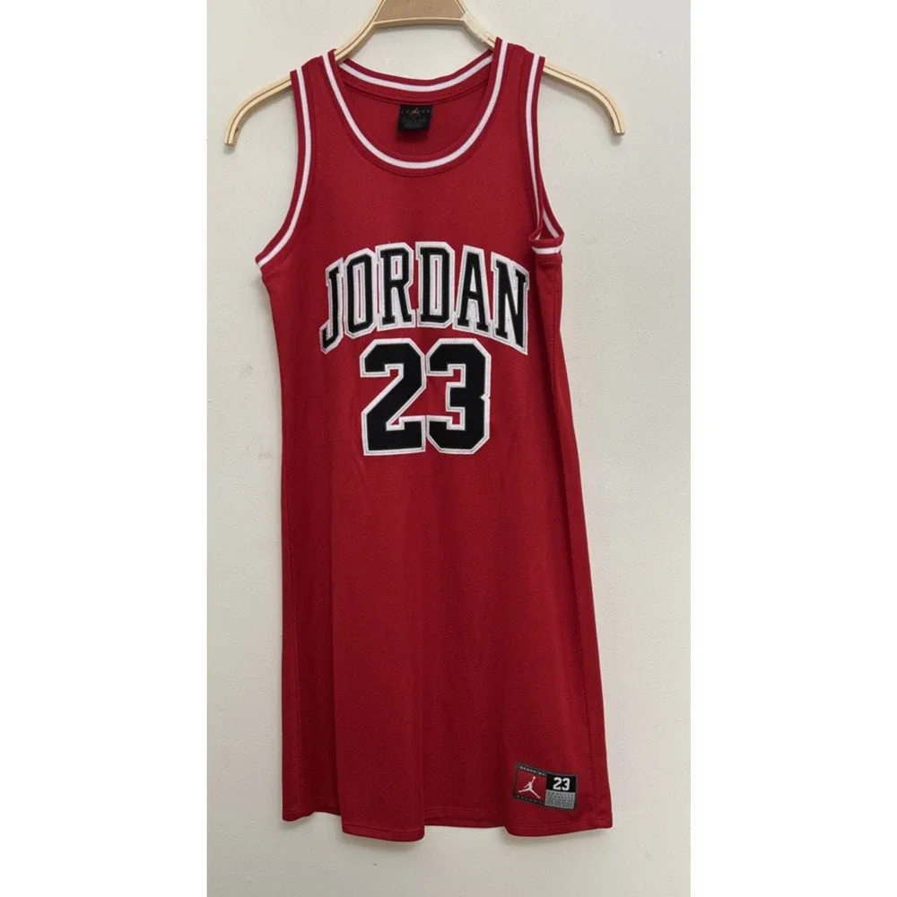 Jordan 23 Youth Basketball Jersey Dress Red Size XL 13-15Years NBA Style